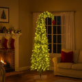 Christabelle 7.5ft Christmas Tree Red Baubles Green White LED Lights