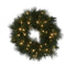 Christabelle 61cm Christmas Wreath LED Lights Long Needle
