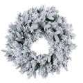 Christabelle Snowy Attica Pre-Lit LED Christmas Wreath Front Door