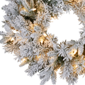 Christabelle Snowy Attica Pre-Lit LED Christmas Wreath Front Door