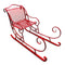 Christabelle Christmas Sleigh 150cm Red Metal