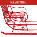 Christabelle Christmas Sleigh 150cm Red Metal