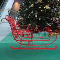 Christabelle Christmas Sleigh 150cm Red Metal