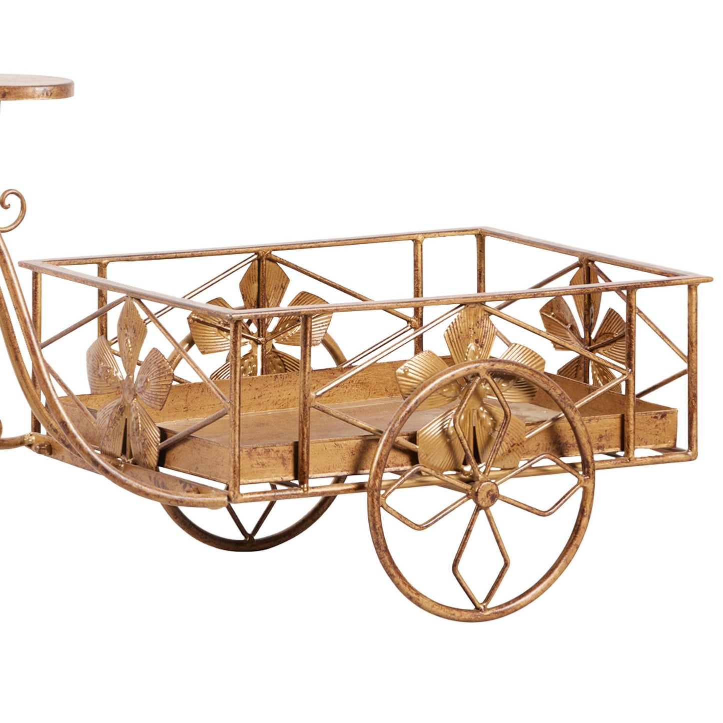 Christabelle Antique Gold Bicycle Christmas Tree Display Decoration Ornament