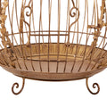 Christabelle Antique Gold Bird Cage Wrought Iron Christmas Decor