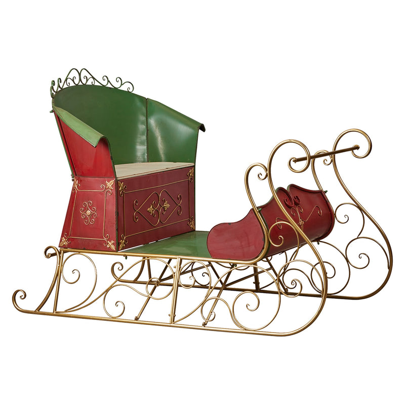 Christabelle 210cm Rustic Christmas Sleigh Steel Display Decoration