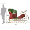 Christabelle 210cm Rustic Christmas Sleigh Steel Display Decoration