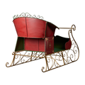 Christabelle 210cm Rustic Christmas Sleigh Steel Display Decoration
