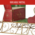 Christabelle 210cm Rustic Christmas Sleigh Steel Display Decoration