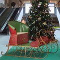 Christabelle 210cm Rustic Christmas Sleigh Steel Display Decoration