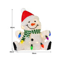 Christabelle 40cm Sitting Snowman Christmas Display With Lights