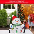 Christabelle 40cm Sitting Snowman Christmas Display With Lights