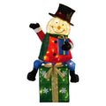 Christabelle 85cm Christmas Snowman Presents Lights Display