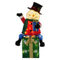 Christabelle 85cm Christmas Snowman On Presents Display with Lights