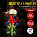 Christabelle 85cm Christmas Snowman Presents Lights Display