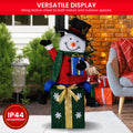 Christabelle 85cm Christmas Snowman Presents Lights Display