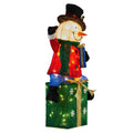Christabelle 85cm Christmas Snowman Presents Lights Display
