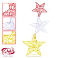 Christabelle 120cm Triple Star Christmas Light Display