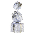 Christabelle 83cm Silver Christmas Giftbox Stack Display Lights