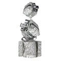 Christabelle 83cm Silver Christmas Giftbox Stack Display Lights