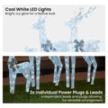 Christabelle Reindeer Display Set 3 LED Cool White Indoor Outdoor