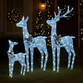 Christabelle Reindeer Display Set 3 LED Cool White Indoor Outdoor