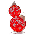 Christabelle Christmas Bauble Display Warm White LED Lights Glitter