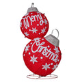 Christabelle Christmas Bauble Display Warm White LED Lights Glitter