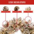 Christabelle 61cm Christmas Wreath LED Lights Front Door Decoration