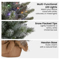 Christabelle 61cm Pre-Lit Snowy Spruce Christmas Tree LED Timer
