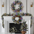 Christabelle 61cm Pre-Lit Snowy Spruce Christmas Tree LED Timer
