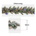 Christabelle 2.7m Christmas Garland LED Lights Spruce Tree Decoration