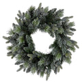Christabelle 61cm Christmas Wreath Snowy Spruce Coloured LED