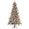 National Tree 7.5ft Snowy Stamford Spruce Christmas Tree LED Lights