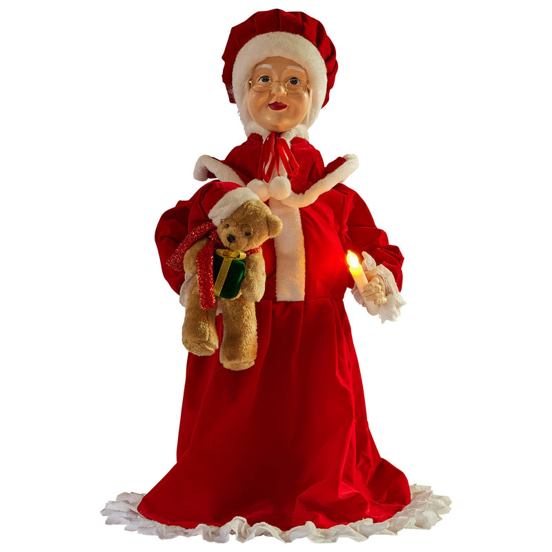 Christabelle 1.1m LED Musical Christmas Mrs Claus Glowing Candle