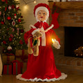 Christabelle 1.1m LED Musical Christmas Mrs Claus Glowing Candle