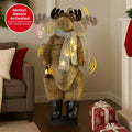 Christabelle 1.5m LED Animated Christmas Moose Light-Up Decoration