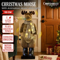 Christabelle 1.1m LED Musical Christmas Moose Light-Up Decoration