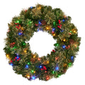 Christabelle 61cm Christmas Wreath LED Lights Berry Bristle