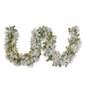 Christabelle 274cm Snow Prelit Christmas Garland LED Lights