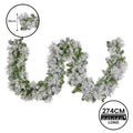 Christabelle 274cm Snow Prelit Christmas Garland LED Lights