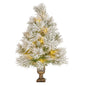 Christabelle 61cm Majestic Snow Tabletop Prelit Christmas Tree