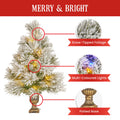 Christabelle 61cm Prelit Christmas Tree Snow White Tabletop