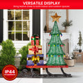 Christabelle Christmas Sled 183cm LED Lights Tree Presents C9