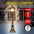 Christabelle Christmas Lamp Post 183cm With LED Lights Display
