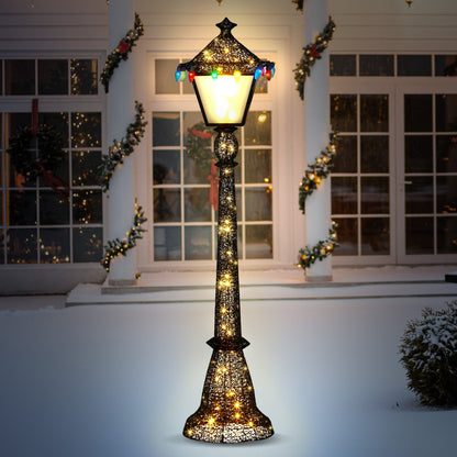 Christabelle Christmas Lamp Post Display 183cm With Lights