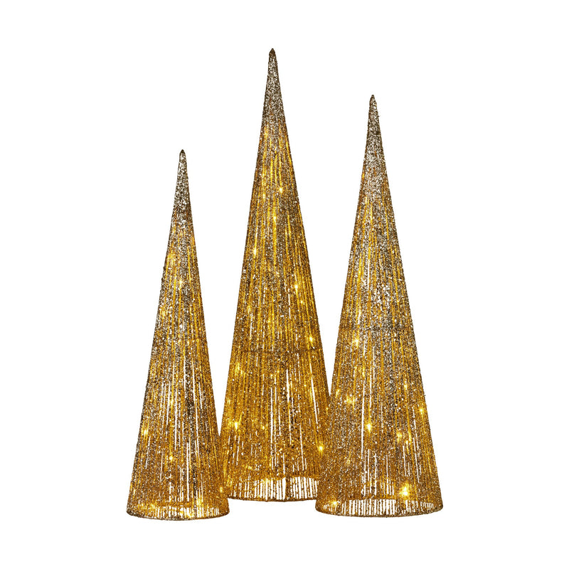 Christabelle 3pc Christmas Tree LED Lights Indoor Outdoor Yard Decoration