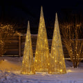 Christabelle 3pc Christmas Tree LED Lights Indoor Outdoor Yard Decoration