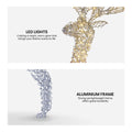 Christabelle 1.5m LED Light-Up Reindeer Christmas Decoration Red Bow