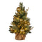Christabelle 61cm Battery LED Christmas Tree Gold Warm Lights Table